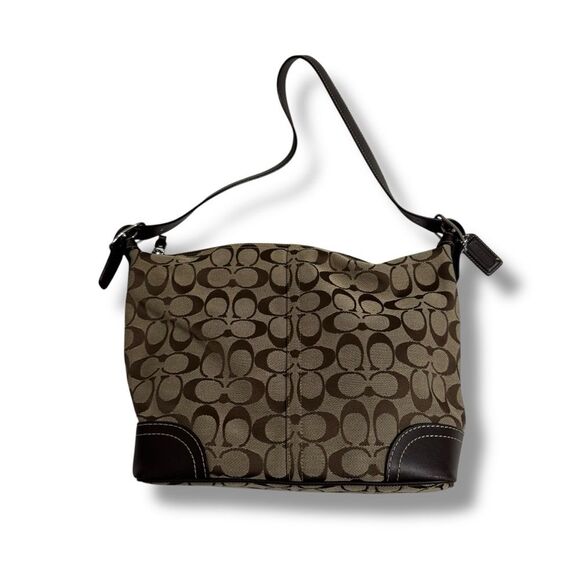 Coach M0732-F10906 Soho Hobo Shoulder Bag Brown Tan Medium Purse - Picture 3 of 12